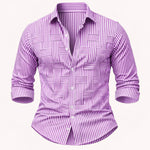 The Stratford Men’s Breathable Striped Wrinkle Resistant Shirt – view 5