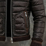 Petar | Cozy Brown Jacket Featuring a Plush Sherpa Collar – view 2