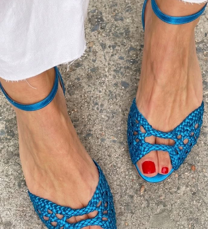 Isadora | Woven Gold Sandals – view 10
