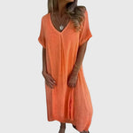 Fiona | Light and Elegant V-Neck Dress – view 2