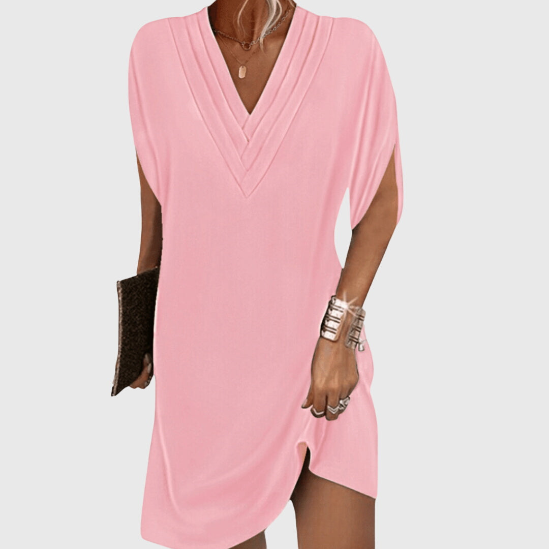 Christine | Elegant Dress Concealing the Belly – view 3