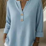 Lucinda henley button top, second colourway | Ellie Dublin