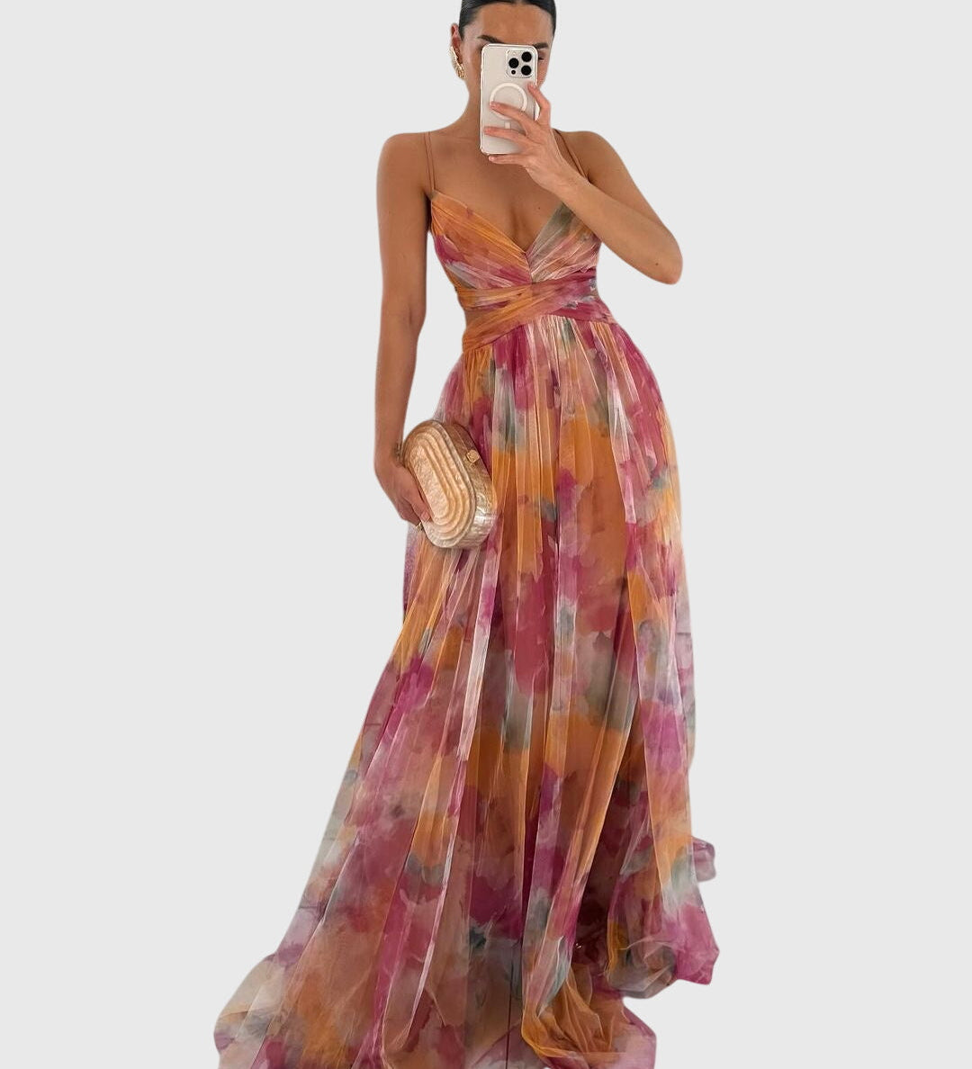 Caroline | Floral Maxi Dress – view 2