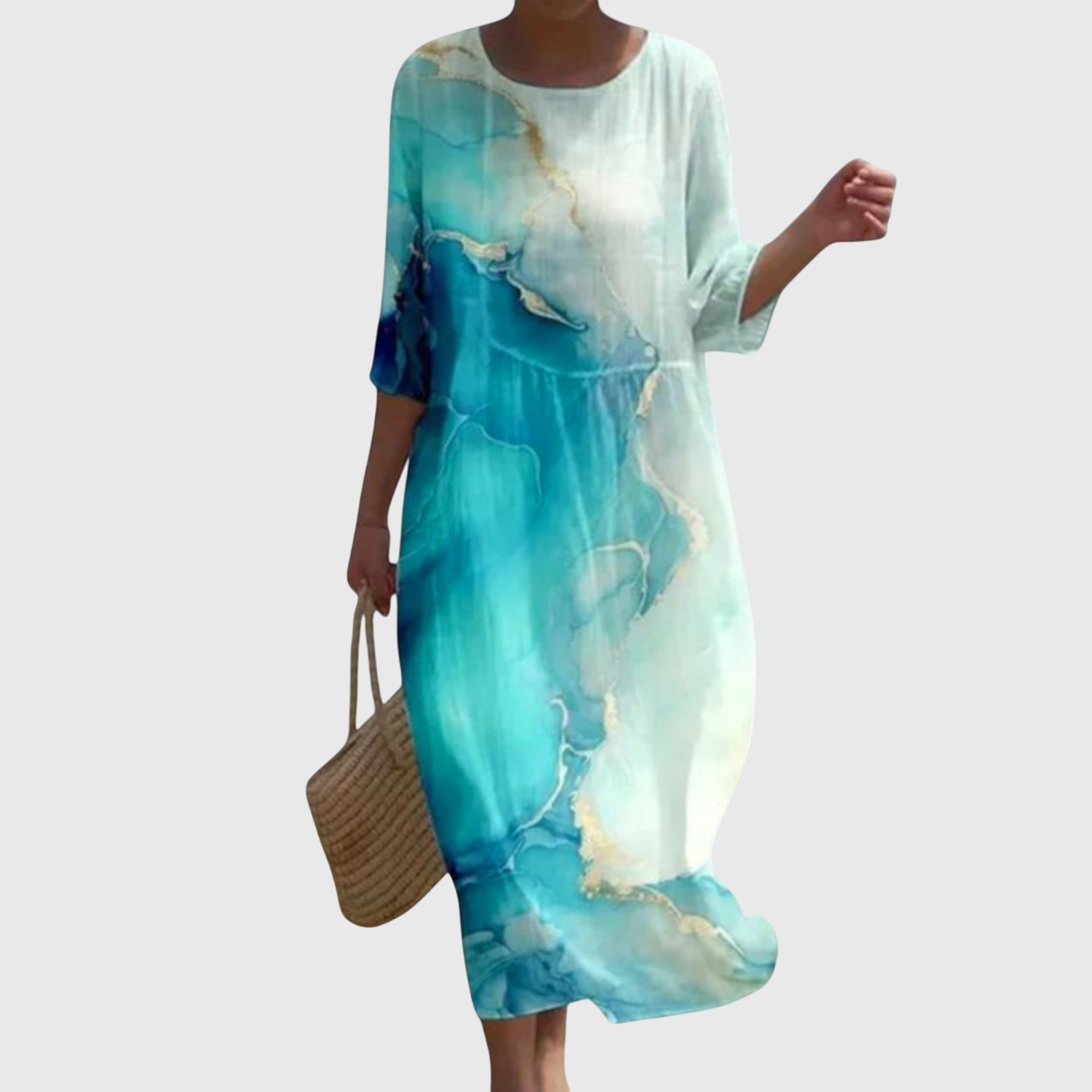 Martine | Elegant Floral Maxi Dress – view 8