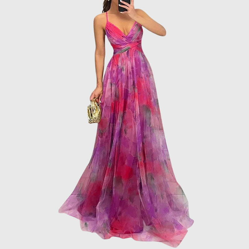 Caroline | Floral Maxi Dress – view 9