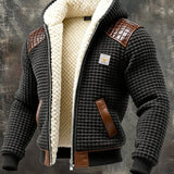 Textured Jacket with Embossed Details in Tin
