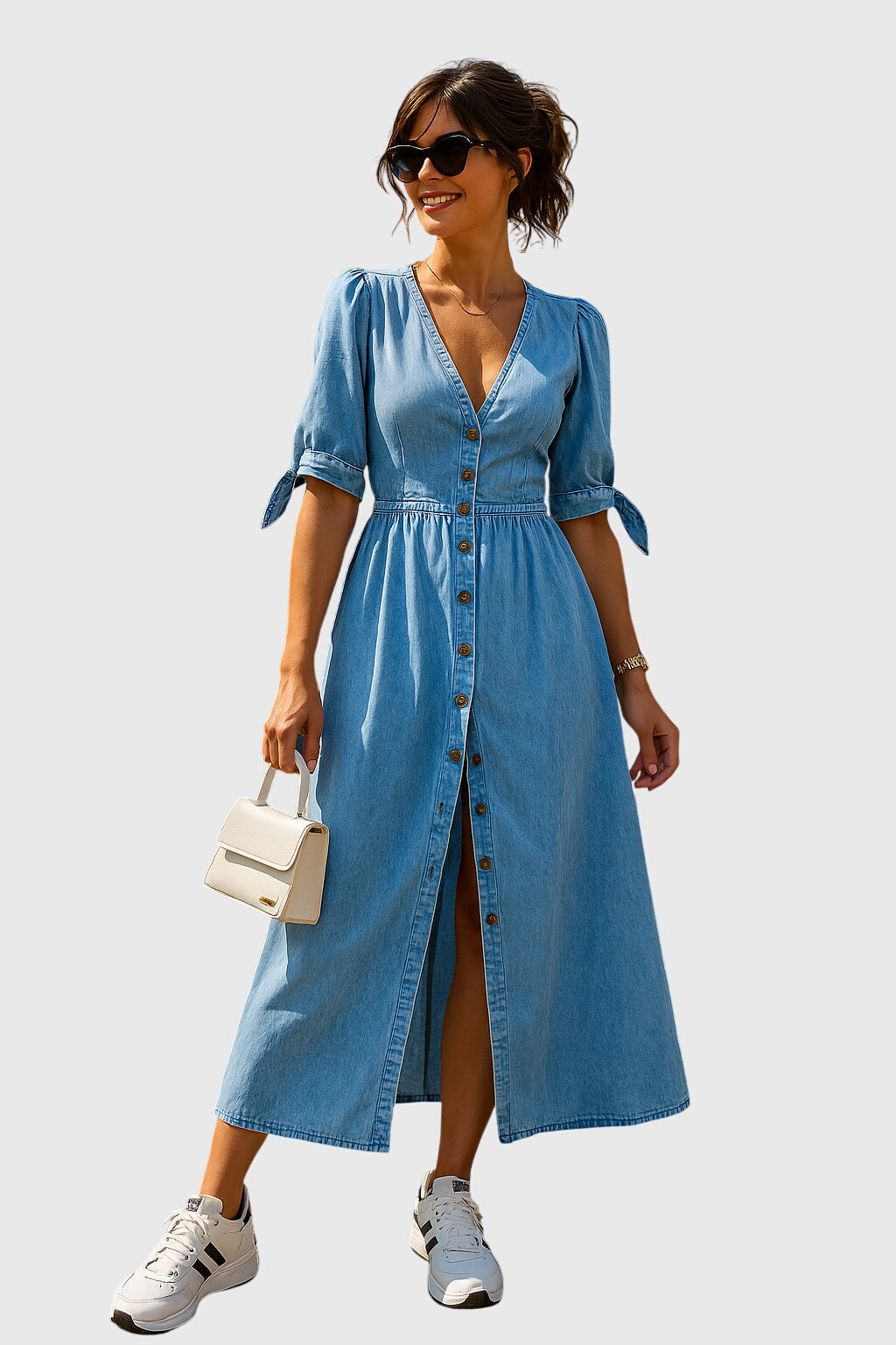 Jacqueline | Elegant Denim Dress