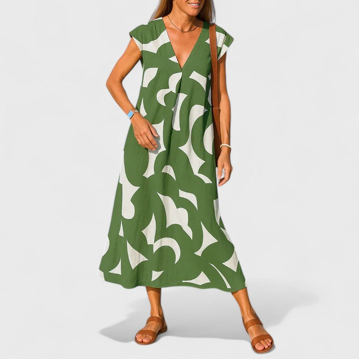 Valery | Floaty V-Neck Dress – view 5
