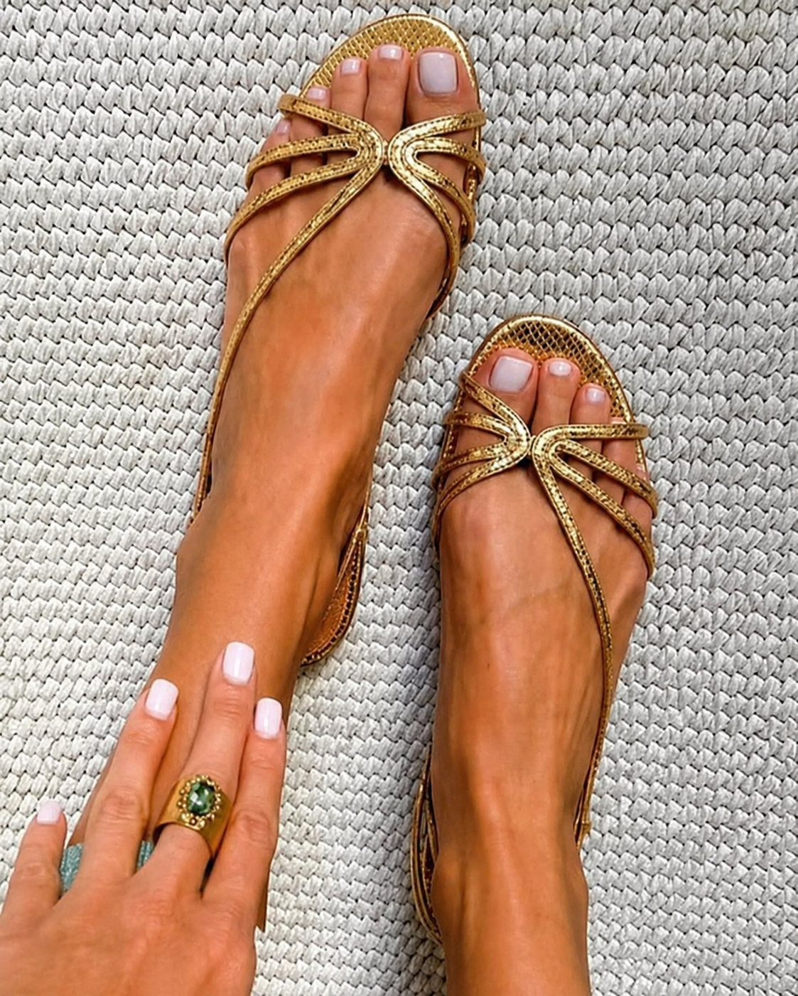 Ginevra | Golden Sandals Summer Elegance – view 2