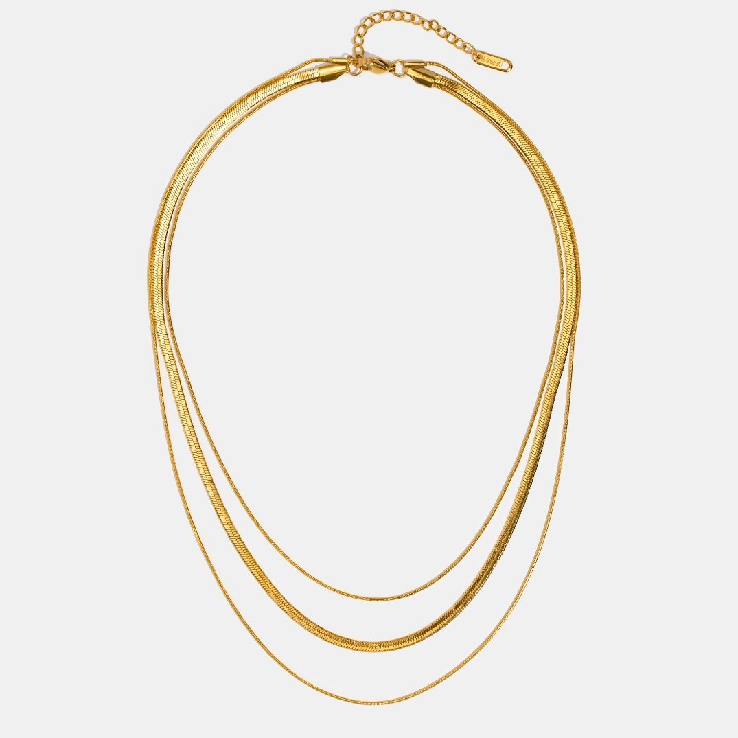 Multi-Layered Gold Chain Necklace
