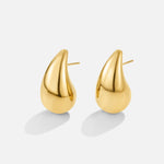 Anne – Elegant Gold Hoop Earrings with a Graceful Curve