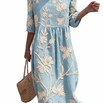 Héloïse - Casual Floral Print Women's Dress.