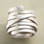 Bliss - Chunky Vintage Silver Band – view 2