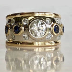 Gold-Plated Vintage Zirconia Ring – view 2