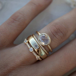 Lily - Classic Gold and Zirconia Ring Collection – view 2