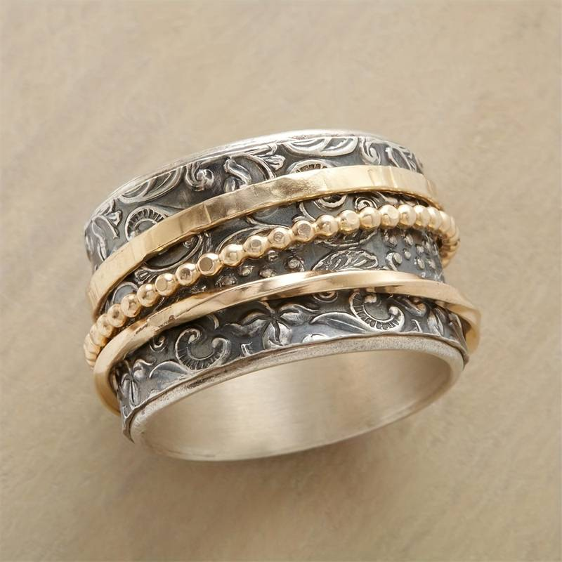 Antique Gold and Silver Vintage Ring
