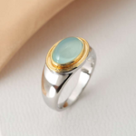 Vintage Green Moonstone Ring - Gabi Collection – view 2