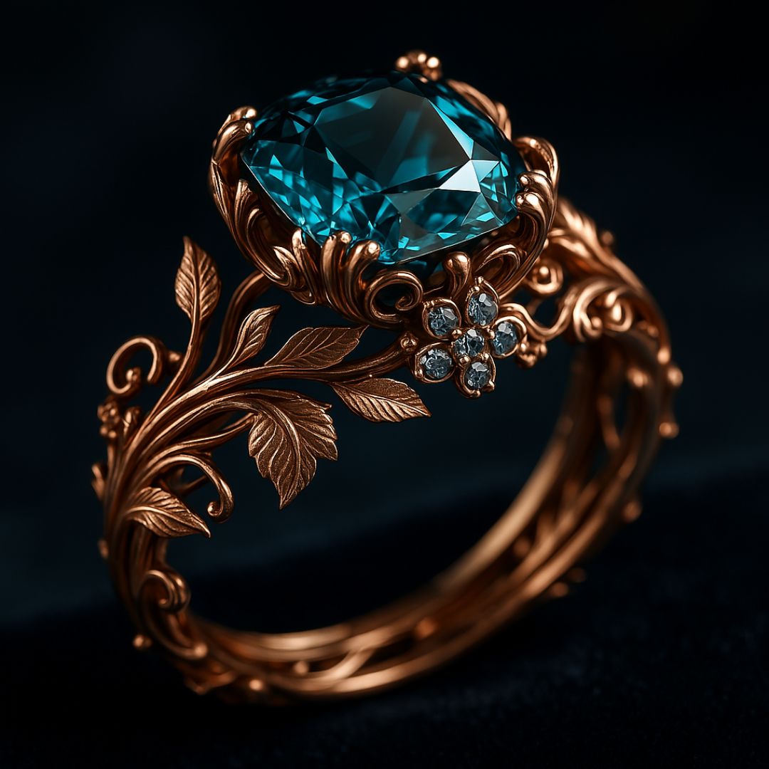 Eco-Friendly Green Crystal Ring – view 5