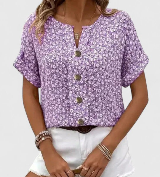 Coralie | Chic Floral Summer Blouse – view 4