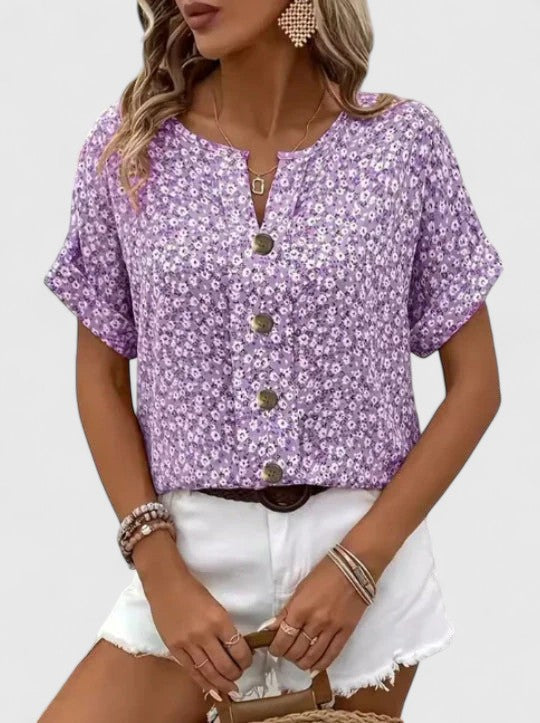 Coralie | Chic Floral Summer Blouse – view 4