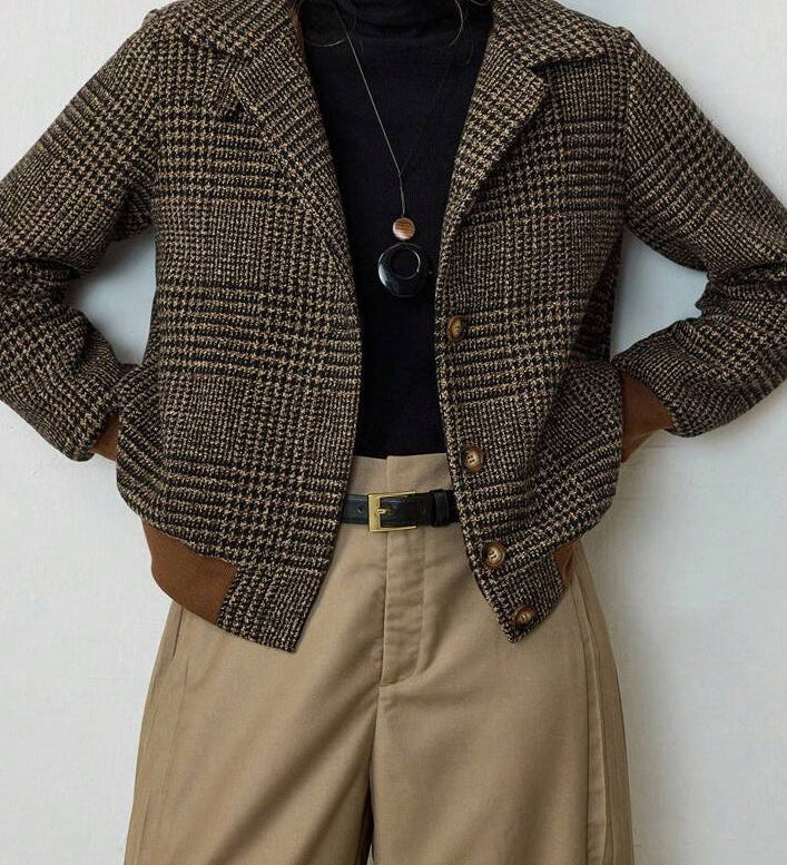 Blythe | Double-Breasted Tweed Jacket – view 2