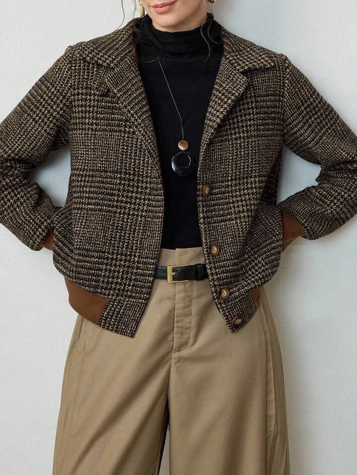 Blythe | Double-Breasted Tweed Jacket – view 2