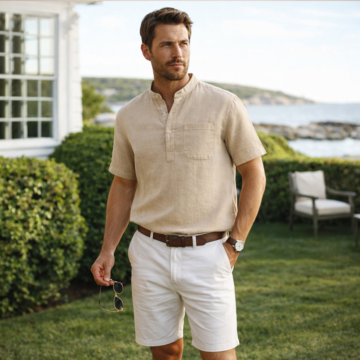 The Hillgate Men’s Casual Henley Shirt – view 11