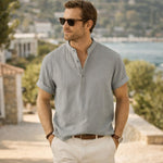 The Regent Men’s Summer Henley Shirt – view 11