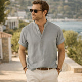 The Regent Men’s Summer Henley Shirt – view 11