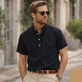 The Hyde Park Men’s Casual Summer Basic Shirt with Chest Pocket – view 11
