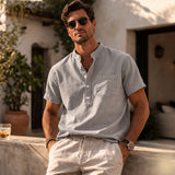 The Piccadilly Men’s Soft Summer Basic Shirt with Chest Pocket – view 11