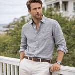 The Knightsbridge Men’s Lightweight Stand Collar Shirt – view 12