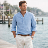 The Ridgebrook Park Men's Breathable Summer Casual Button-Up Shirt – view 10