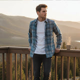 The Glenhurst Men’s Loose Fit Casual Retro Plaid Shirt – view 14