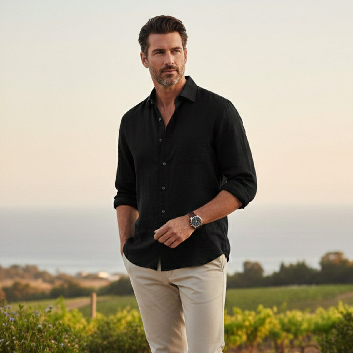 The Buckingham Men’s Casual Relaxed Fit Shirt – view 9