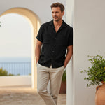 The Mayfair Men’s Relaxed Fit Textured Blend Shirt – view 14