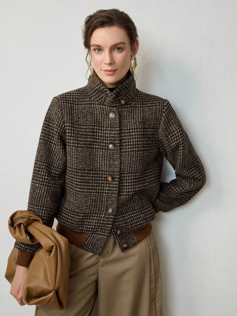 Blythe | Double-Breasted Tweed Jacket – view 4