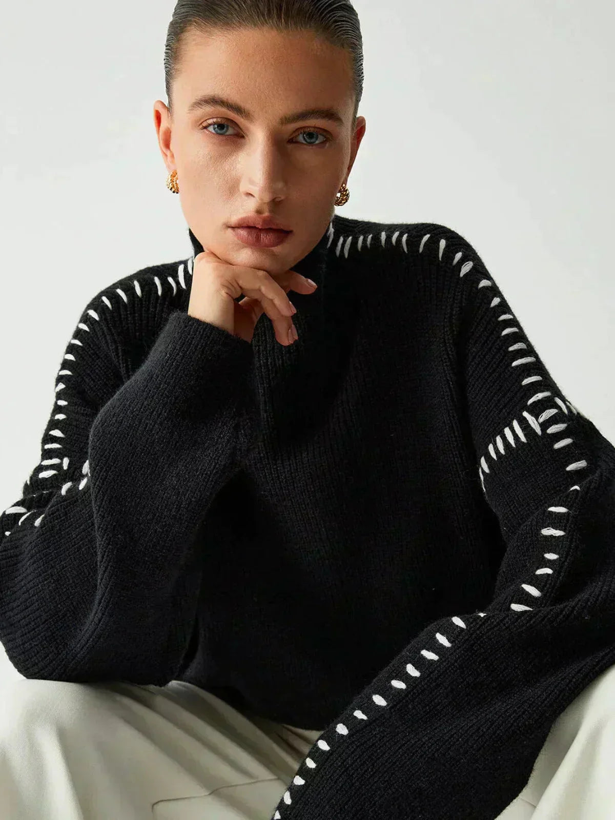 Nia | Cozy Knit Sweater – view 5