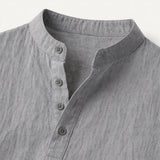 The Regent Men’s Summer Henley Shirt – view 3