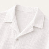 The Oxford Men’s Turn Down Collar Trendy Loose Fit Button-Up Shirt – view 3