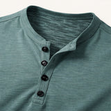 The Bathwick Men’s Breathable Henley Collar Summer T-Shirt – view 4
