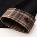 The Amelia Men’s Casual Button Up Dress with Plaid Collar & Cuffs – view 3