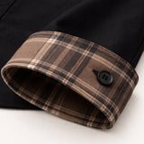The Amelia Men’s Casual Button Up Dress with Plaid Collar & Cuffs – view 3