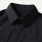 The Meadowwood Ridge Men’s Textured Stripe Button Down Retro Shirt – view 3