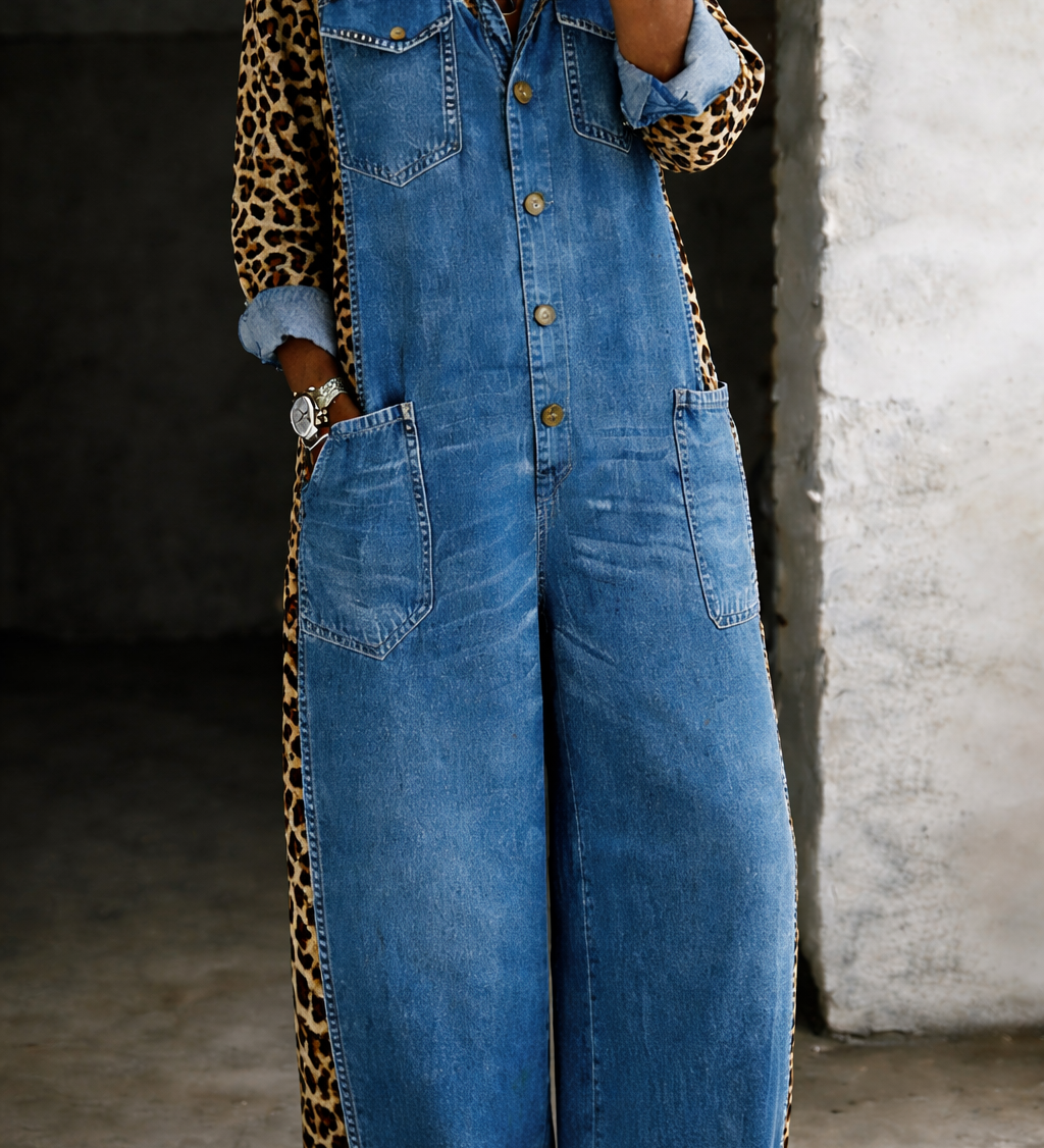 Maelle | Denim Shirt Jumpsuit – view 4