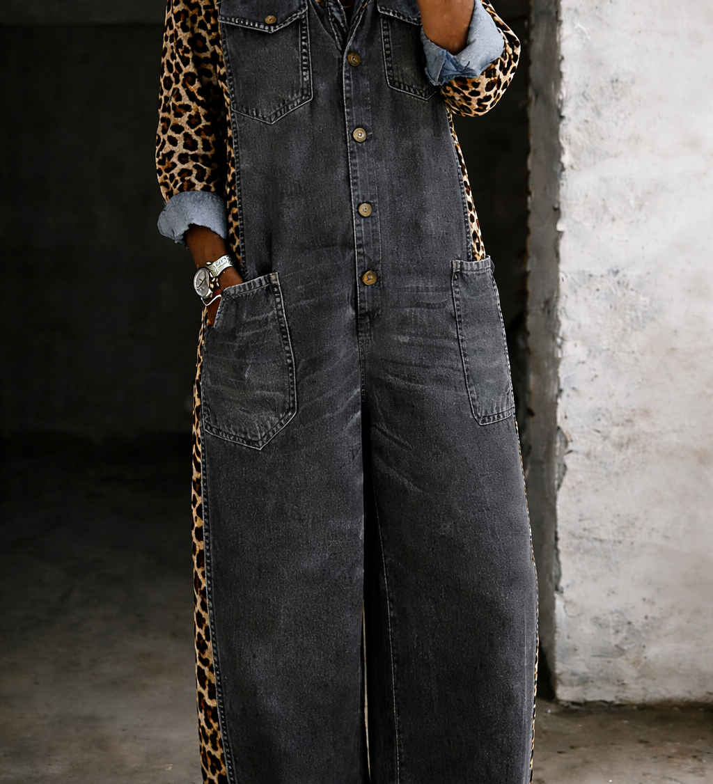 Maelle | Denim Shirt Jumpsuit – view 5