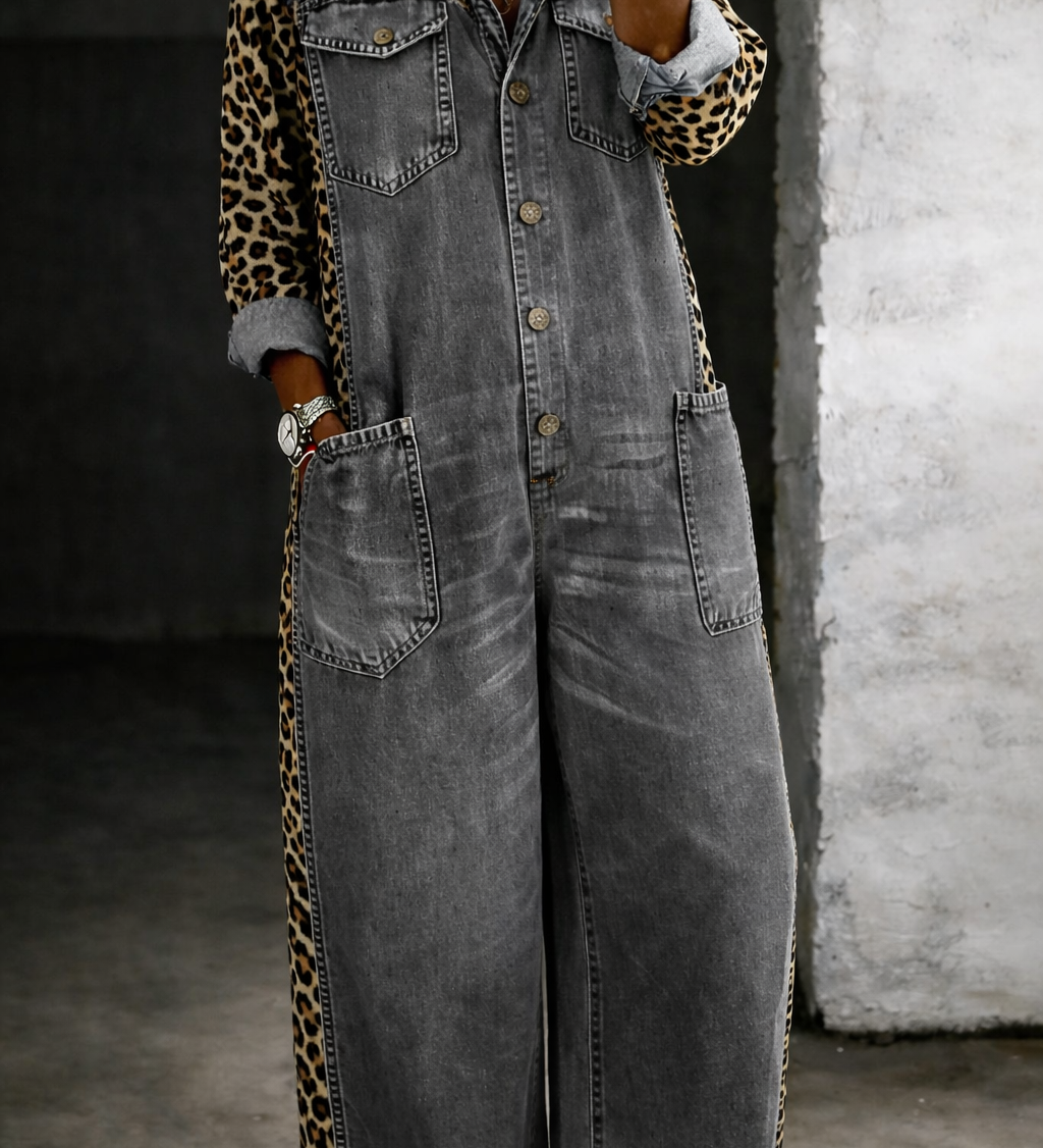 Maelle | Denim Shirt Jumpsuit – view 6