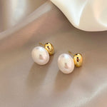 Classic Aeri Vintage Pearl Earrings – view 2