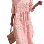 Mathilde - Casual women's dress with floral print.