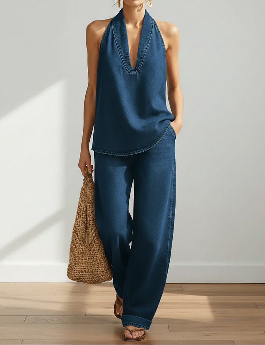 Adrienne | Vintage Denim Two-Piece Set – view 3